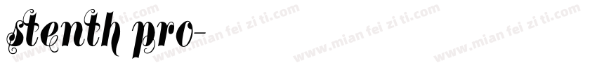 stenth pro字体转换